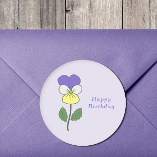 Rond Sticker à fleurs pastel sauvage botanique