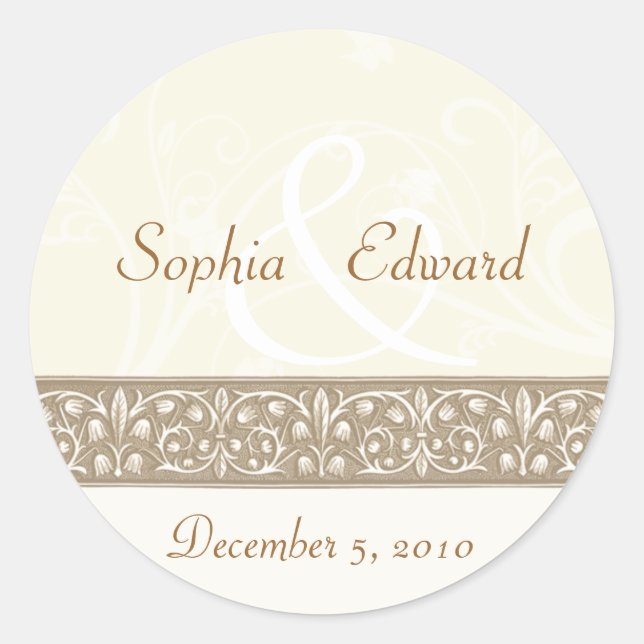 Rond Sticker à frites ornementales (Devant)