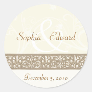 Rond Sticker à frites ornementales