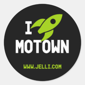 Rond Sticker à fusée Motown