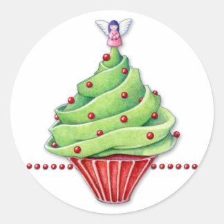 Rond Sticker à gâteau de Noël