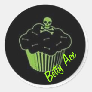 Rond Sticker à gâteau de poison
