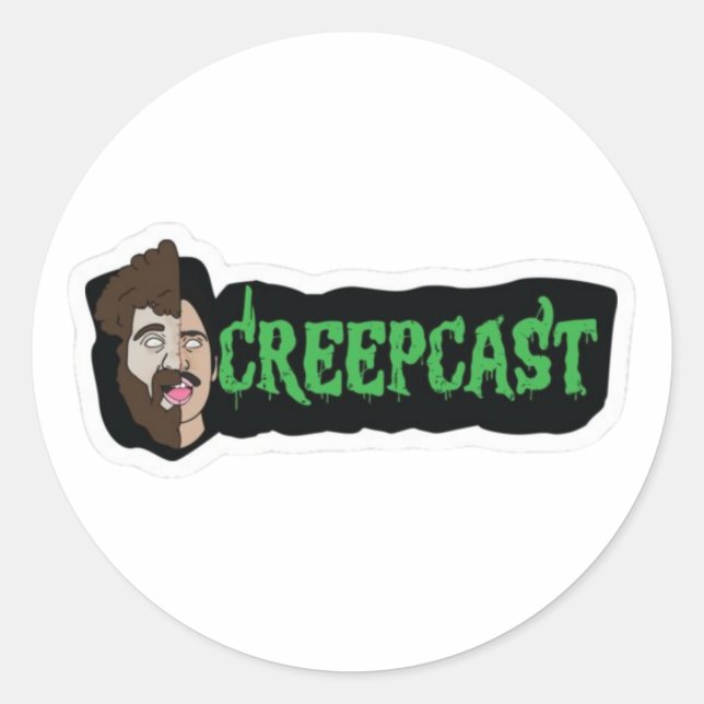 Rond Sticker à goosebums à fractionnement Creepcast (Devant)