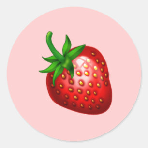 Rond Sticker à grande fraise