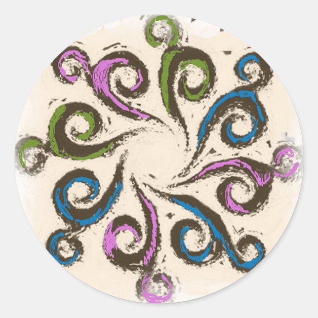 Rond Sticker à gros boule (Devant)