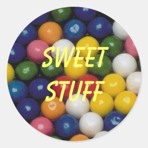 Rond Sticker à gumball pour trucs doux