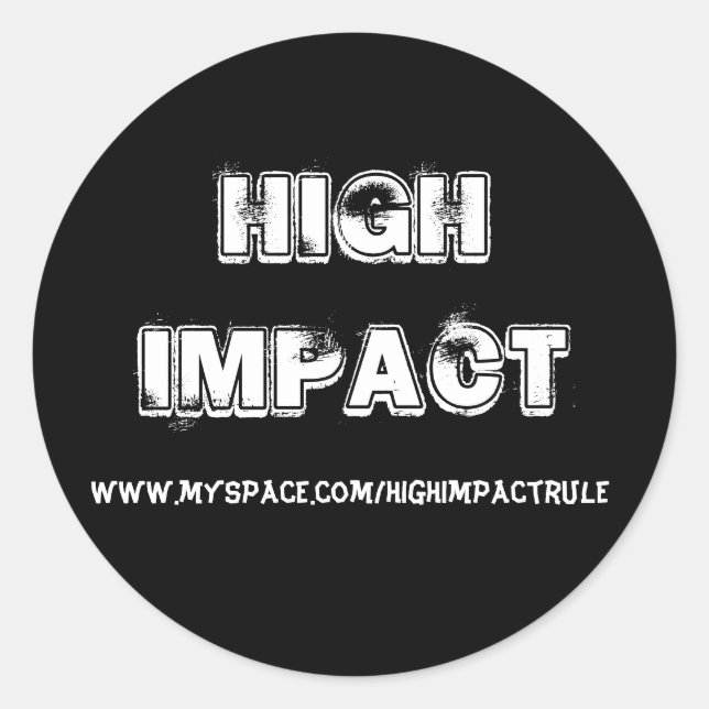 Rond Sticker à haut impact 2 (Devant)