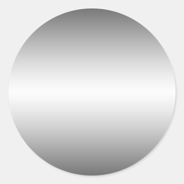 Rond Sticker à look métallique lisse (Devant)