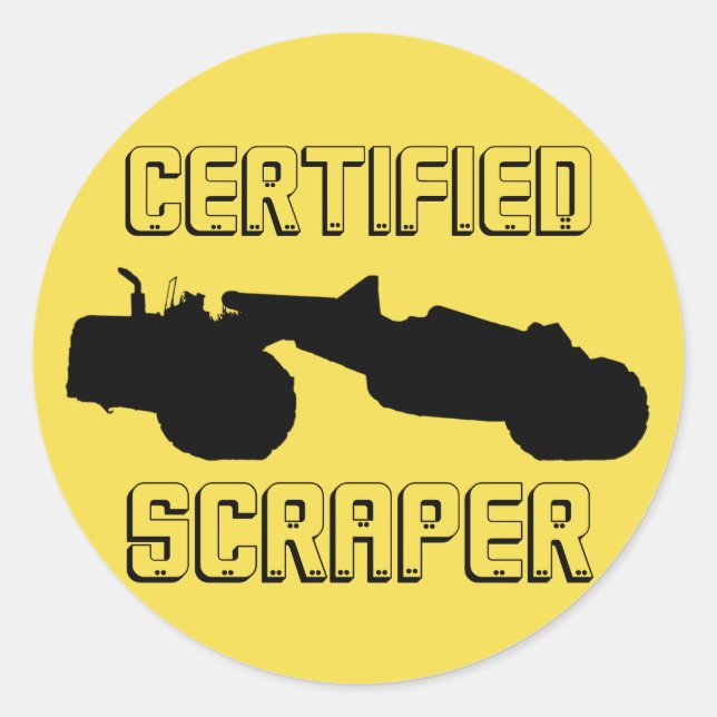 Rond Sticker à main certifié par l'ingénieur d'exploita (Devant)