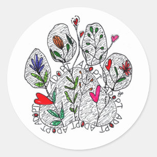 Rond Sticker à mât A D O P P pour animaux de compagnie 
