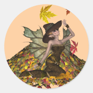 Rond Sticker à papier d'automne KRW