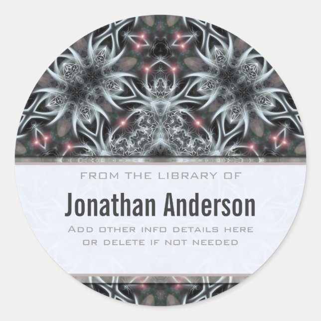 Rond Sticker à plaques d'argenté magique (Devant)