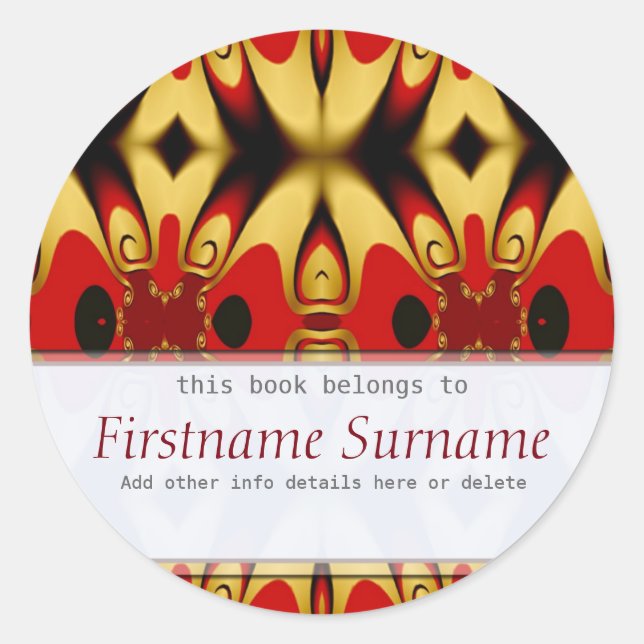 Rond Sticker à plaques Royal Suite (Devant)