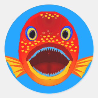 Rond Sticker à poisson