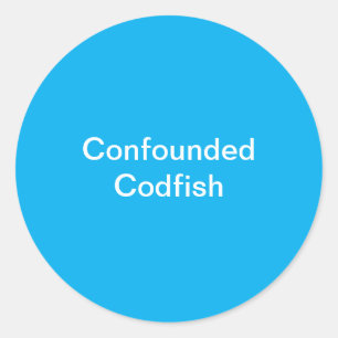Rond Sticker à poisson-codé