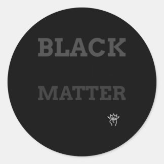 Rond Sticker à profil clair Black Lives