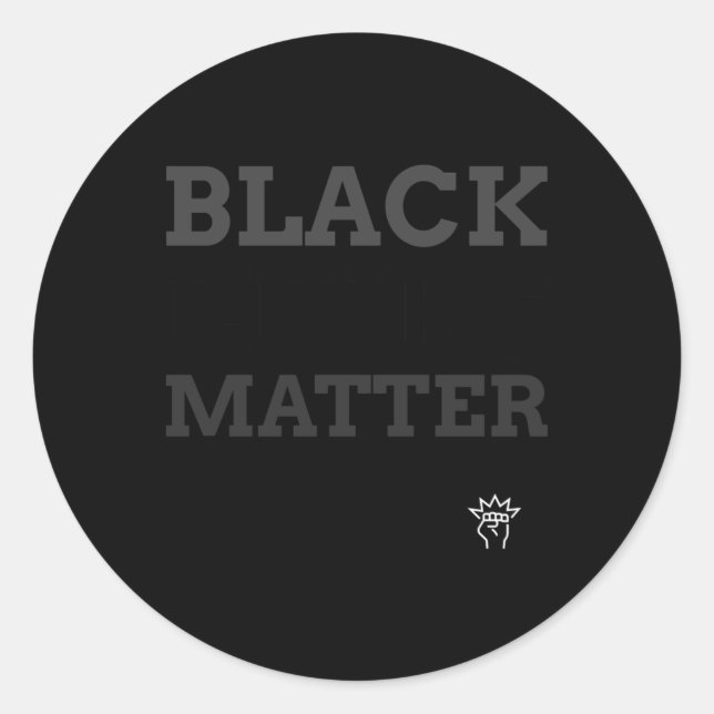 Rond Sticker à profil clair Black Lives (Devant)
