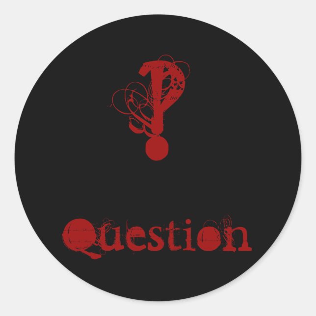 Rond Sticker à questions (Devant)