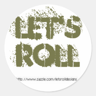 Rond Sticker à rouleaux