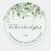 Sticker à savon artisanal Thé Arbre et Eucalyptus