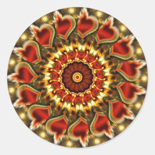 Rond Sticker à spirale cardiaque