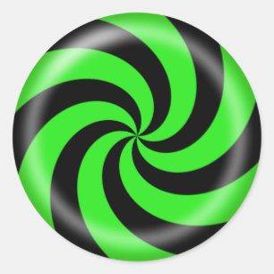 Rond Sticker à spirale pour Halloween