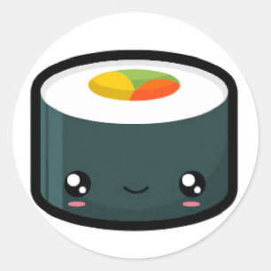 Rond Sticker à sushi californien
