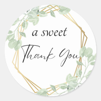 Rond Sticker "A Sweet Merci" Favoriser