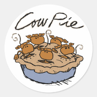 Rond Sticker à tarte à vache