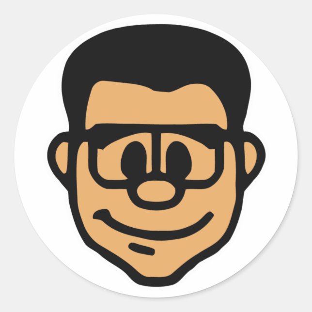 Rond Sticker à tête Lockergnome (Devant)
