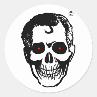 Rond Sticker à tête morte