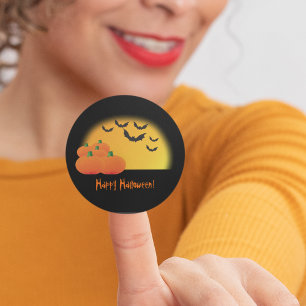 Rond Sticker à thème Halloween - Customisez-le!