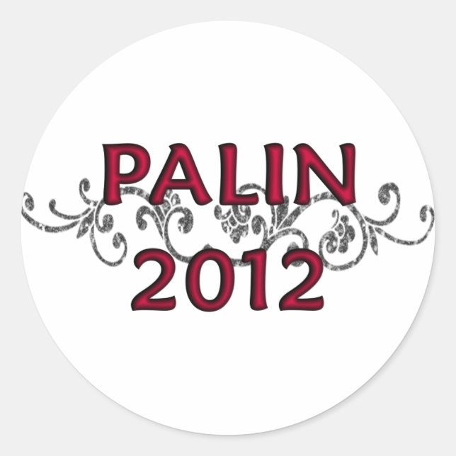 Rond Sticker à vignes Palin 2012 (Devant)