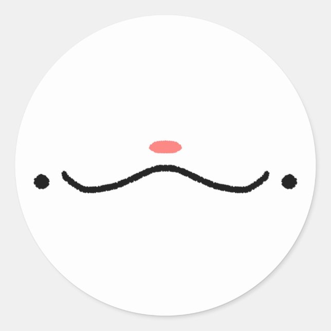 Rond Sticker à visage mou (Devant)