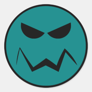 Rond Sticker à visage moyen