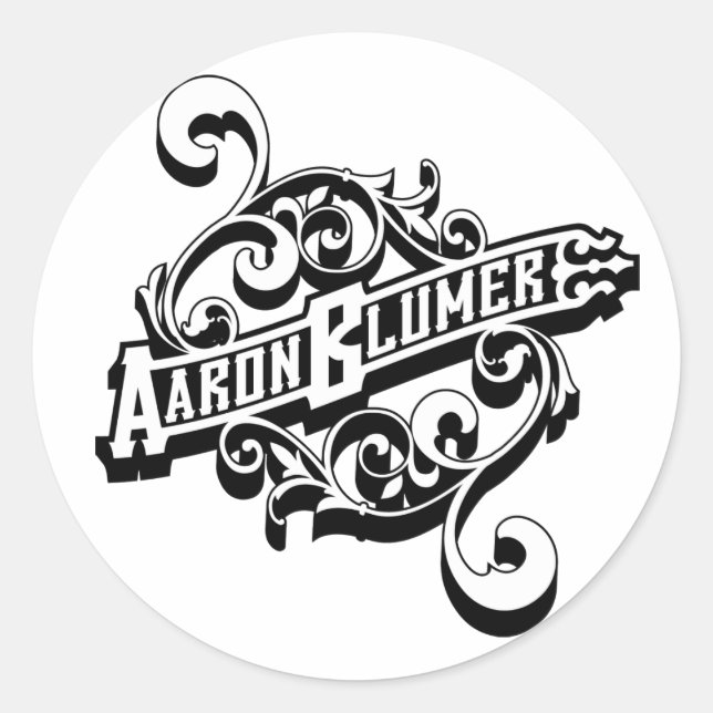 Rond Sticker Aaron Blumer (Devant)
