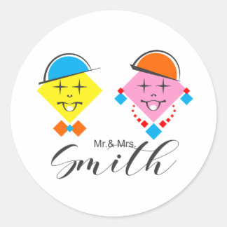 Rond Sticker / Adesivo Mr. & Mrs. Smith