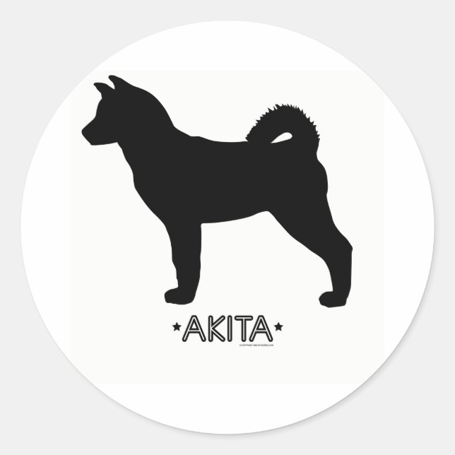 Rond Sticker Akita (Devant)