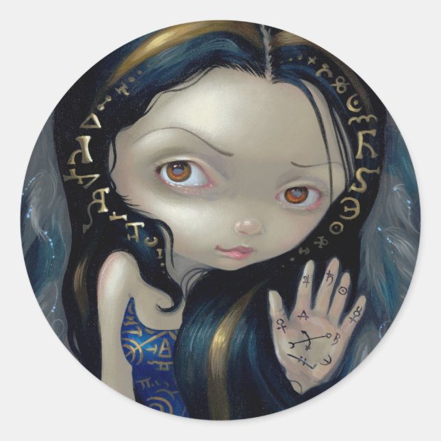 Rond Sticker "Alchimique Angel V" (Devant)