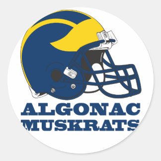 Rond Sticker - Algonac Muskrats