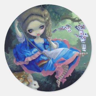 Rond Sticker "Alice in Fragonard's Swing"