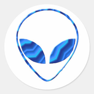 Rond Sticker Alien Roswell