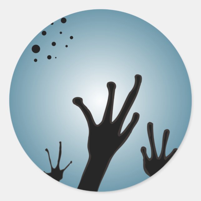 Rond Sticker Alien - Science Fiction (Devant)