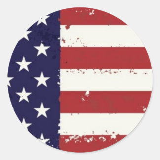 Rond Sticker américain pour drapeau américain Americana