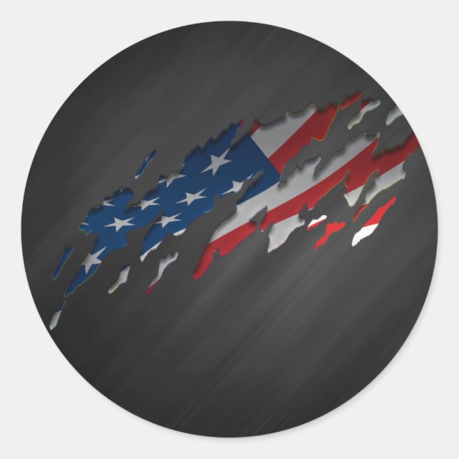 Rond Sticker American Pride Design (Devant)