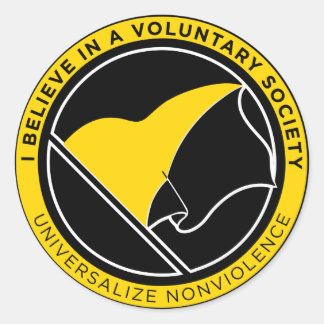 Rond Sticker Anarcho Capitalism