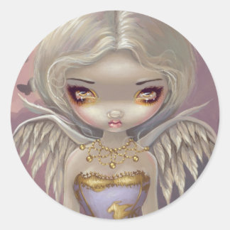 Rond Sticker "Angel in Lilac"