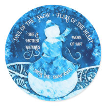 Sticker Angel Neige