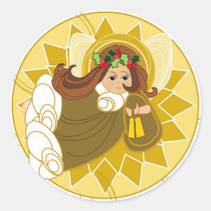 Rond Sticker Angel of Light