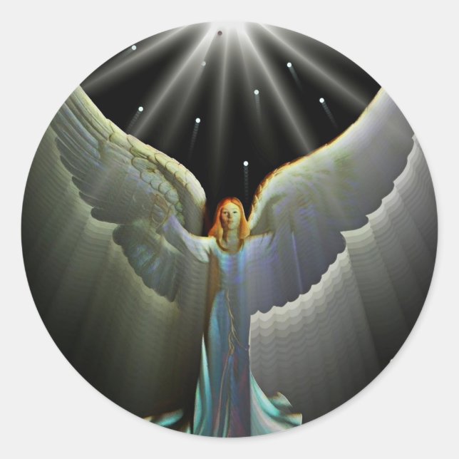Rond Sticker Angel Power (Devant)